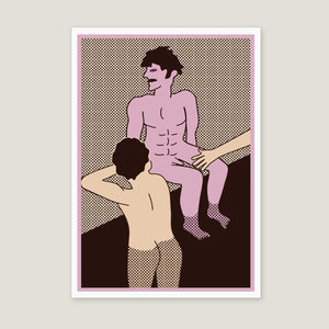 Art Print- Poolside 13 X 18.5 inches