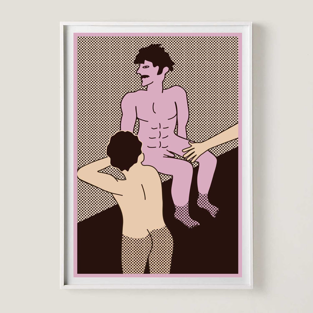 Art Print- Poolside 13 X 18.5 inches