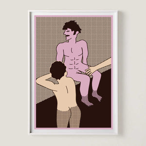 Art Print- Poolside 13 X 18.5 inches